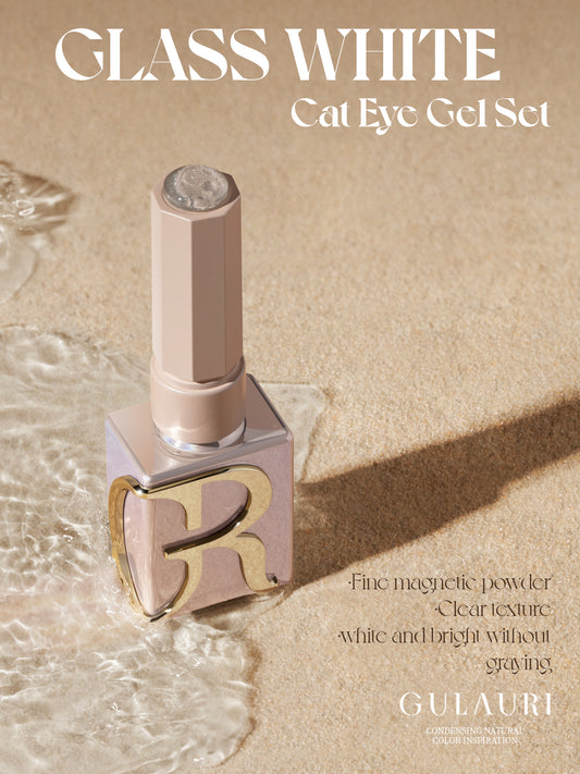 Glass White Cat Eye