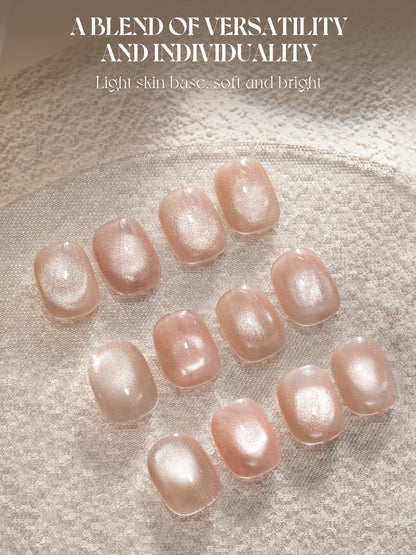 Glass White Cat Eye